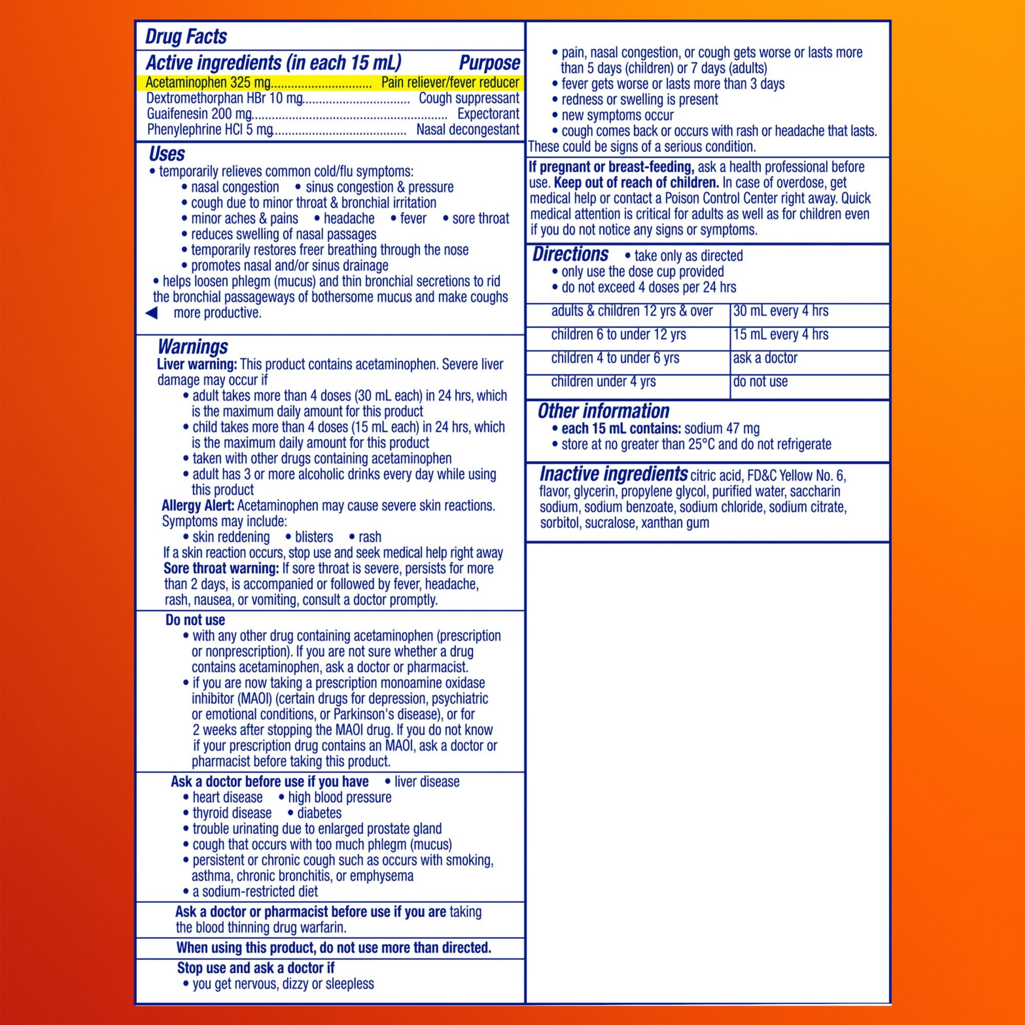 DayQuil Severe Cold & Flu Liquid