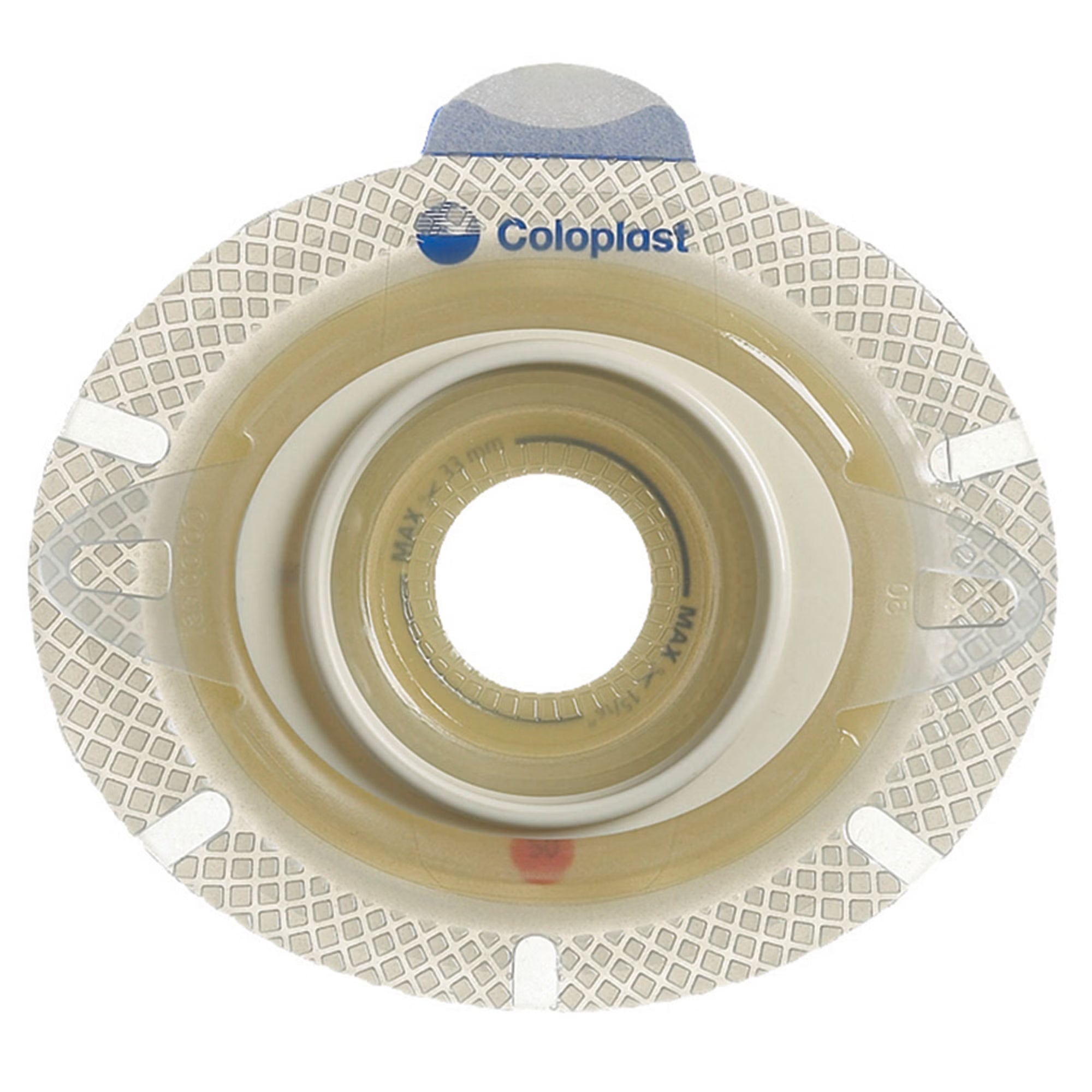 SenSura® Click Xpro Flat Ostomy Barrier, Trim to Fit 10 – 45 mm, Red Match