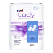 Seni® Lady Ultimate Absorbency Bladder Control Pads, Regular — Pack of 28