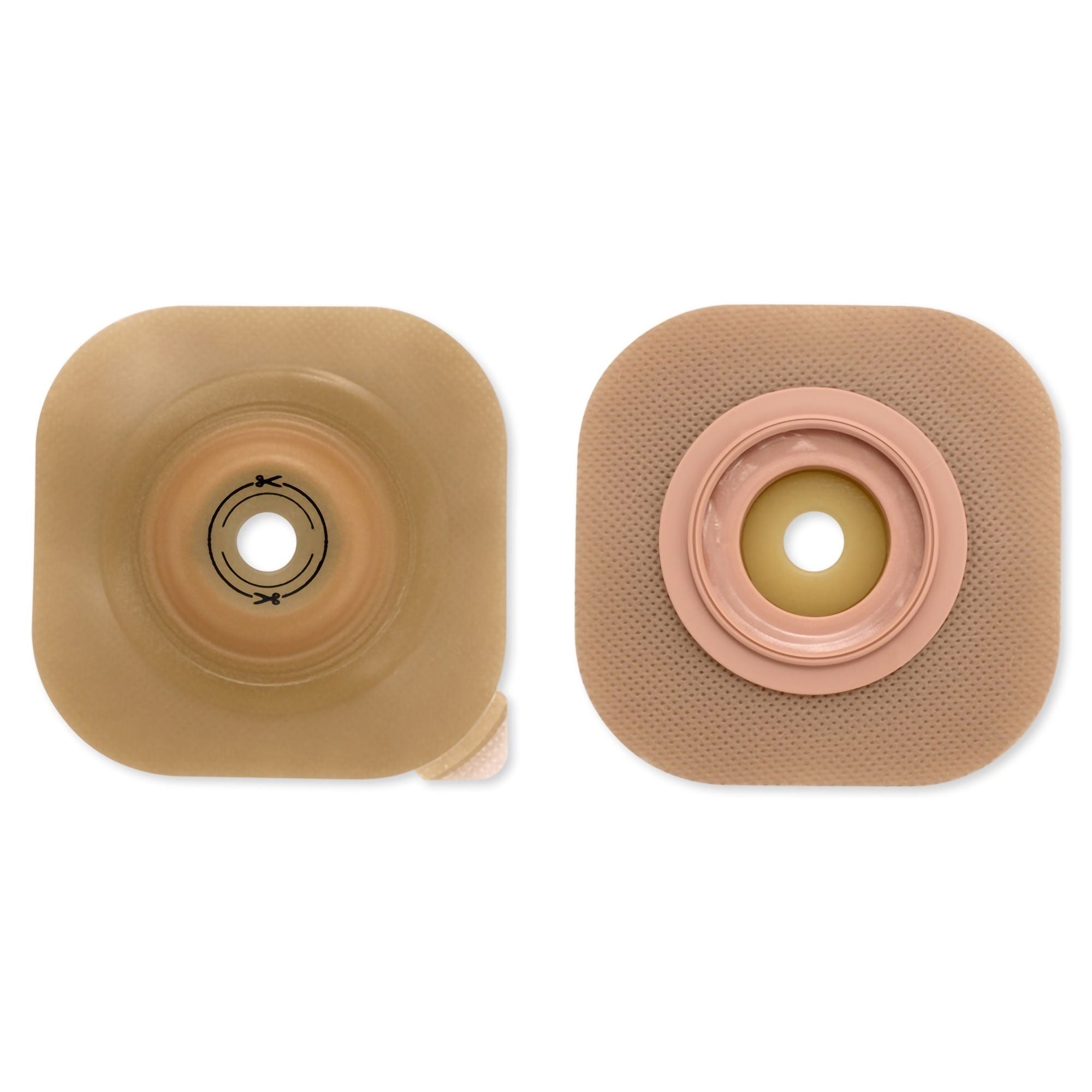 New Image™ Convex CeraPlus™ Skin Barrier, Up to 38 mm Opening, 57 mm Flange, Red