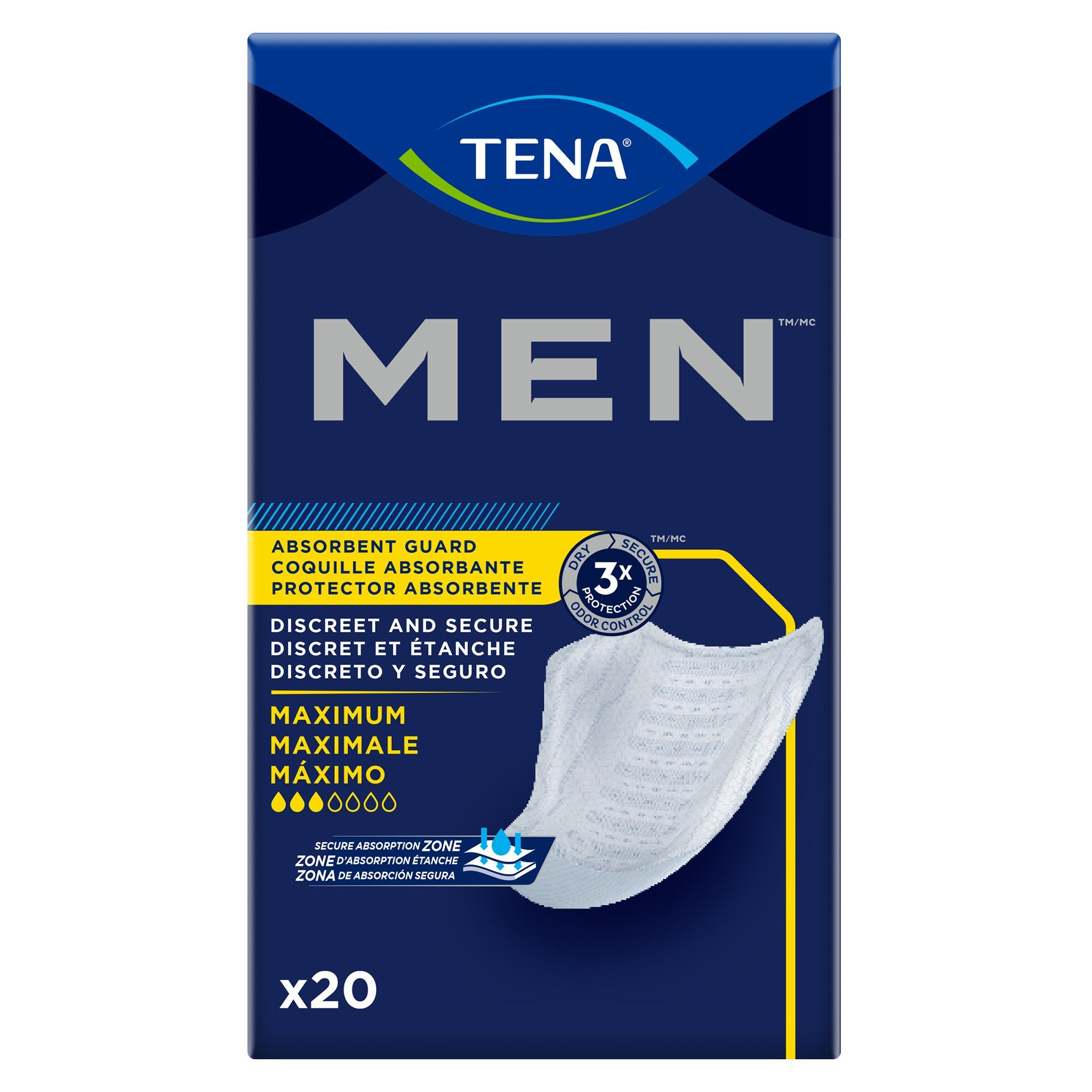 Tena MEN Maximum Guards Bladder Control Pad