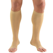 Compression Stocking Truform® Knee High Large Beige Open Toe