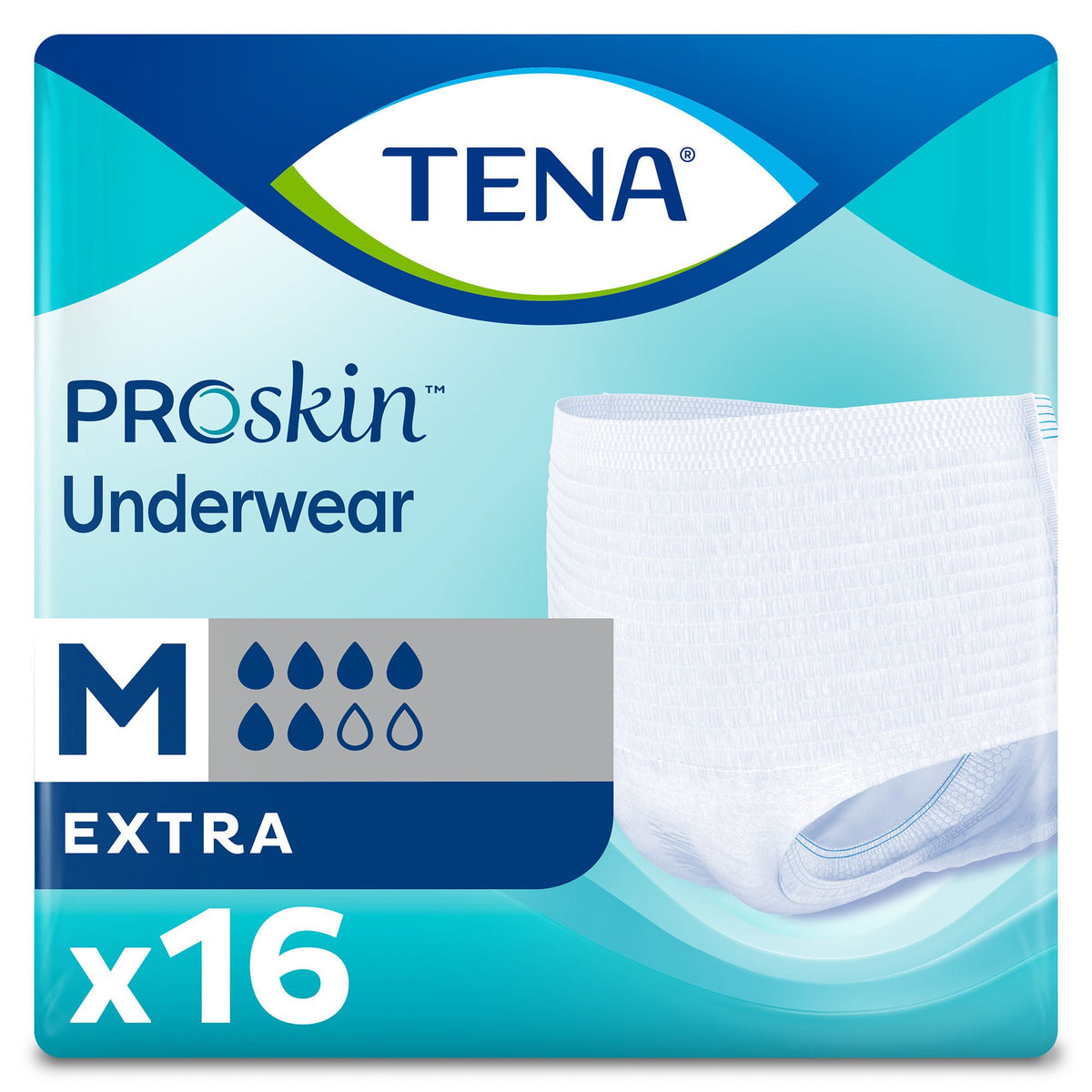 Tena® ProSkin™ Extra Absorbent Underwear, Medium — Bag of 16