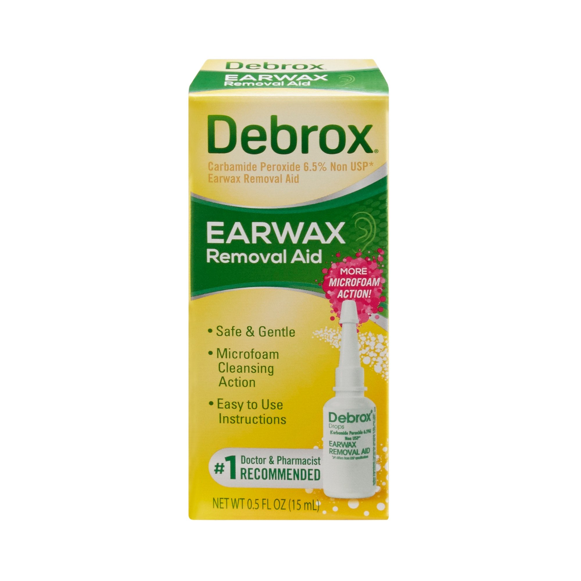 Debrox Earwax Removal Aid, Half-Ounce Bottle