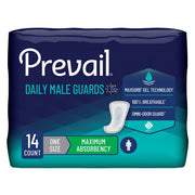 Prevail® Daily Male Guards Maximum Bladder Control Pad, 12.5-Inch Length