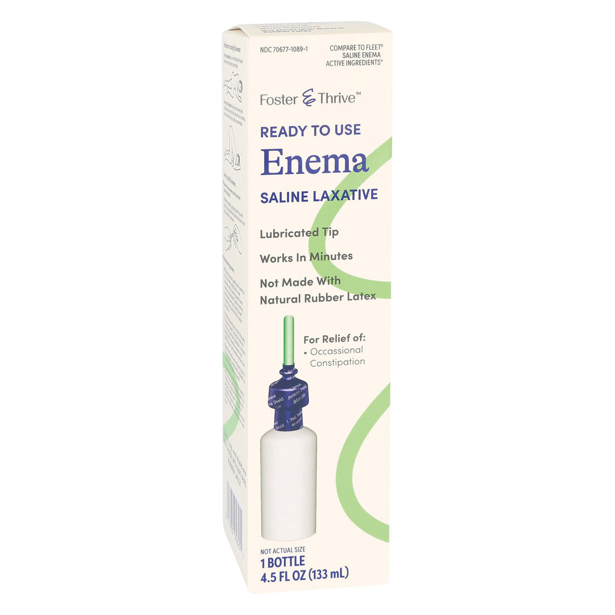 Foster & Thrive™ Ready to Use Enema Saline Laxative, 4.5 ounces