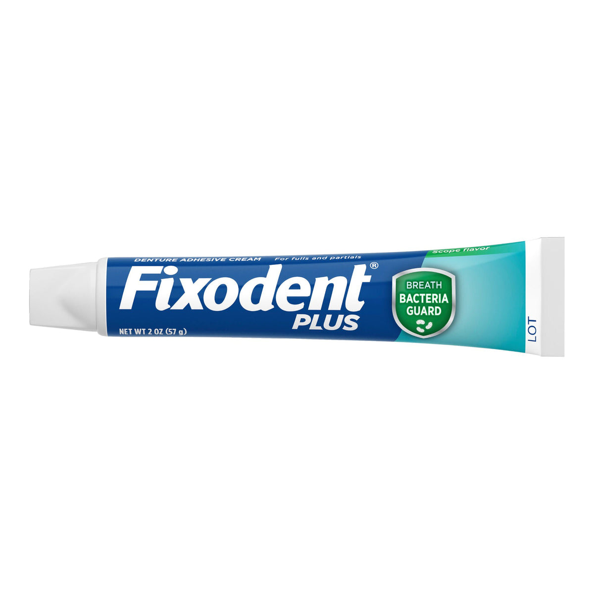 Fixodent Plus Denture Adhesive Cream Breath Bacteria Guard