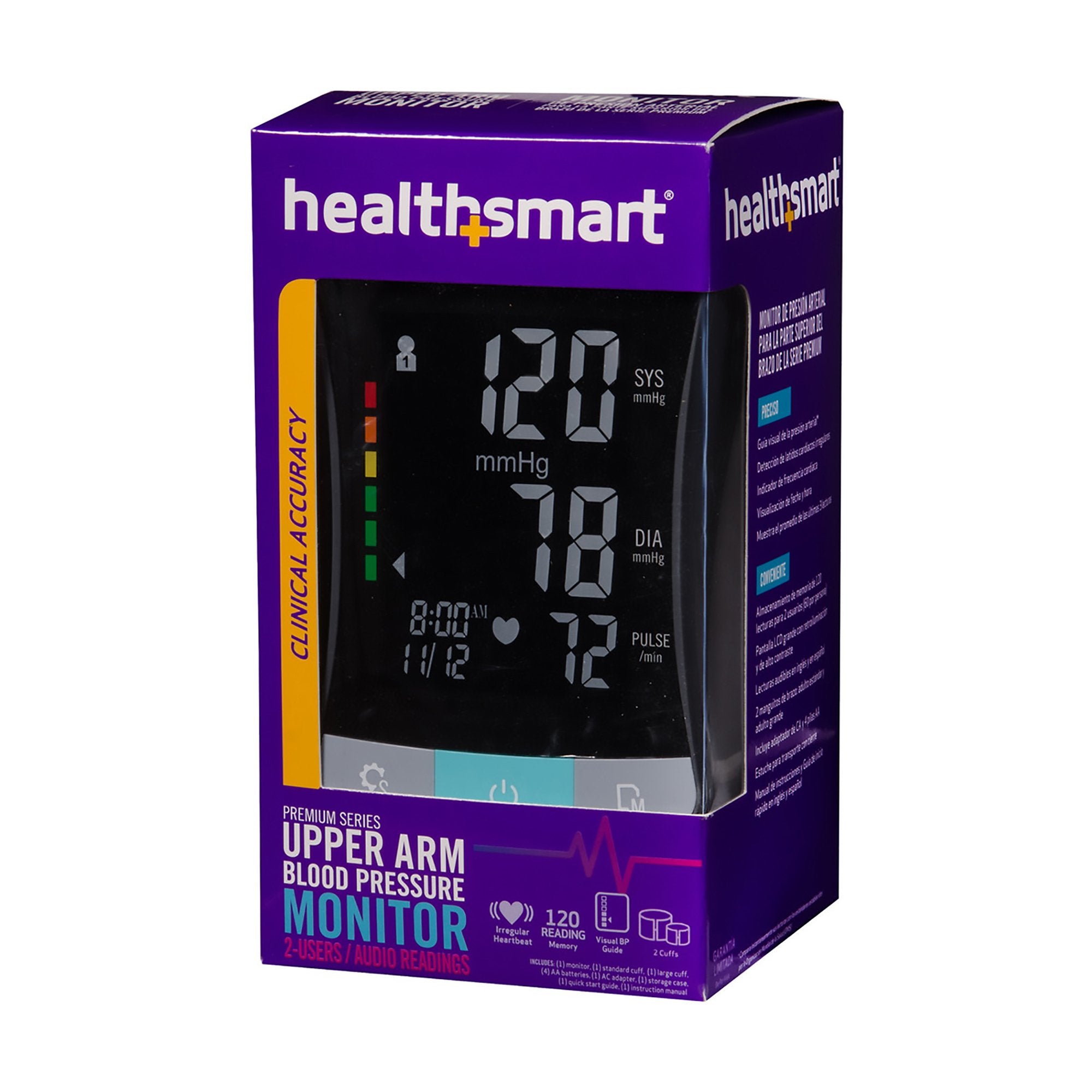 Mabis One-Tube Blood Pressure Monitor, Digital, Black Cuff