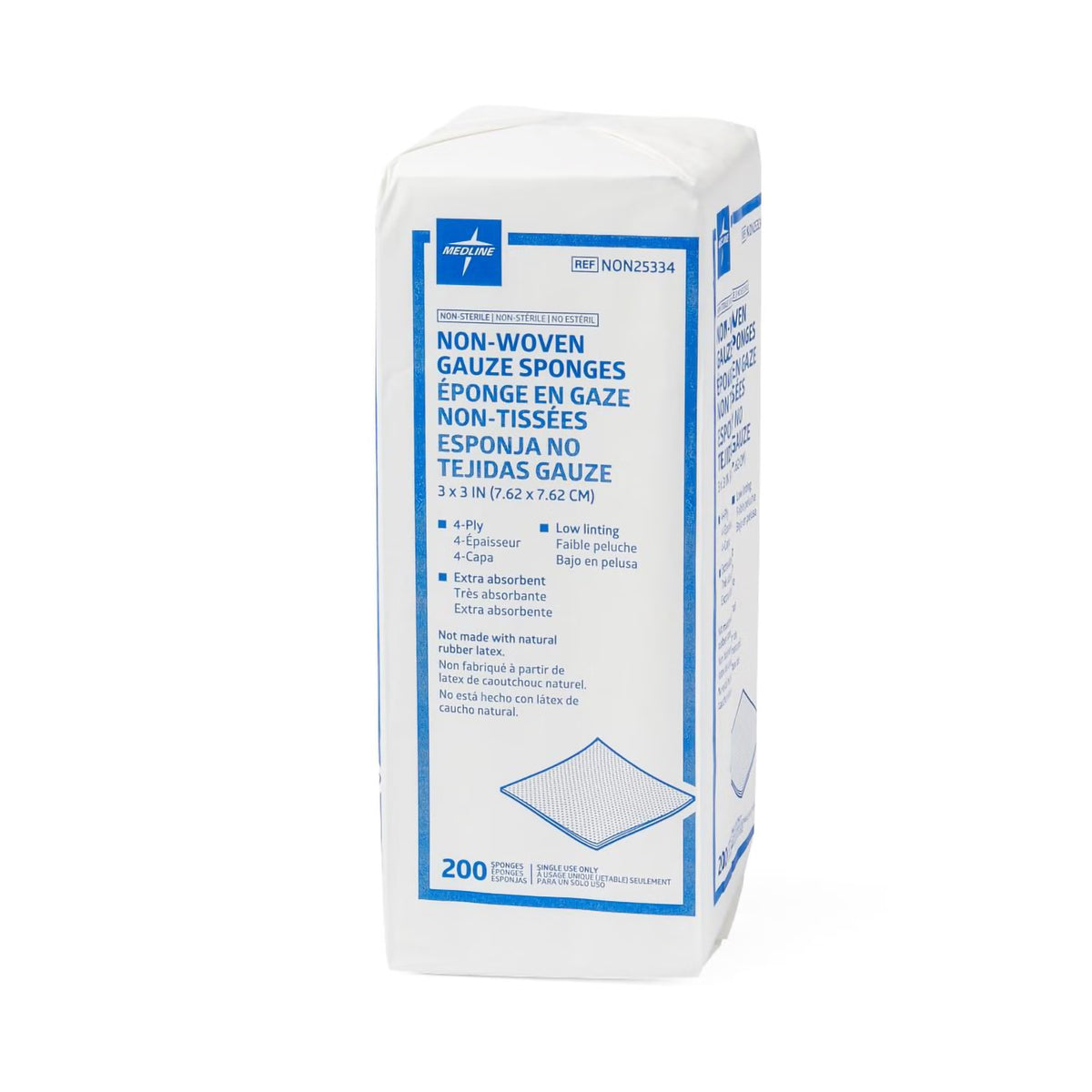 Avant Gauze® Nonwoven Sponge, 3 x 3 Inch, 4-Ply
