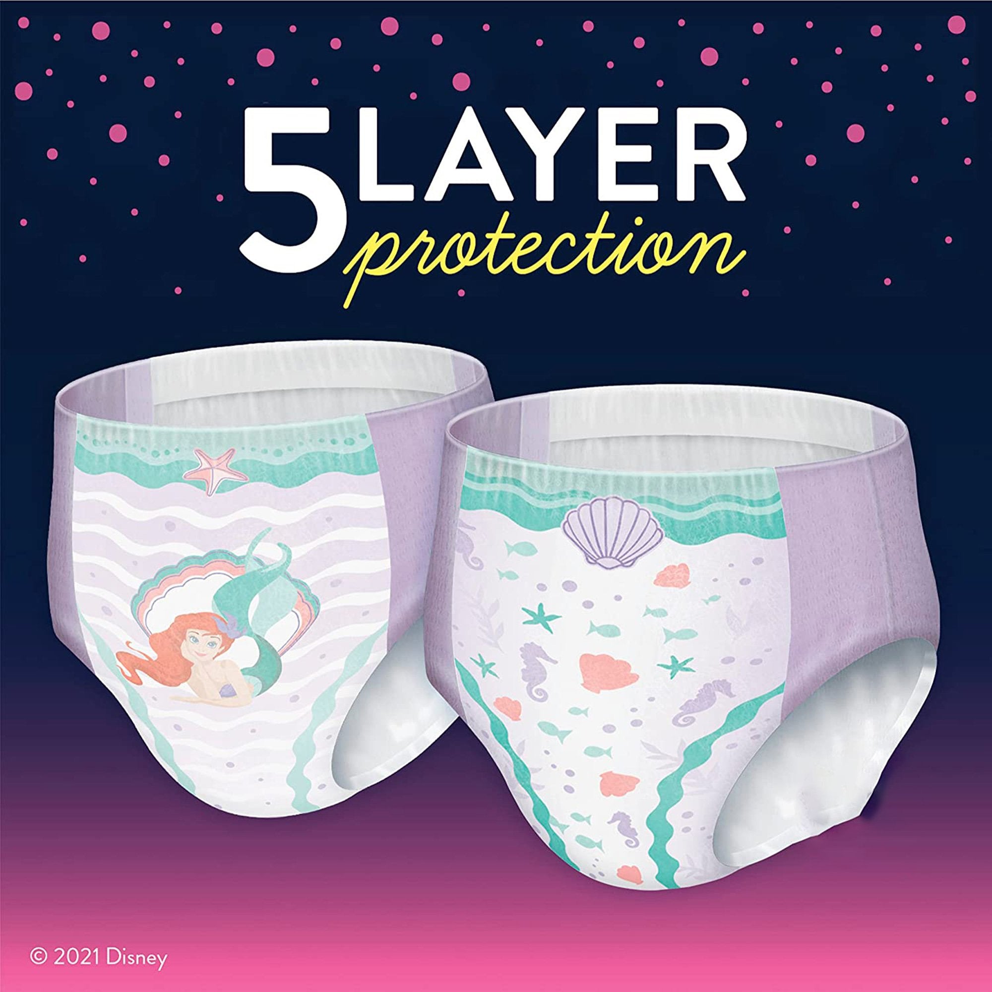 GoodNites Night Time Underwear, Large for Girls weighing 68 – 95 lbs.