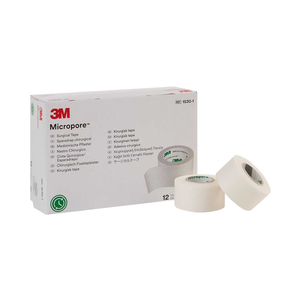 3M™ Micropore™ Paper Medical Tape, 1 Inch x 10 Yard, White — Case of 120