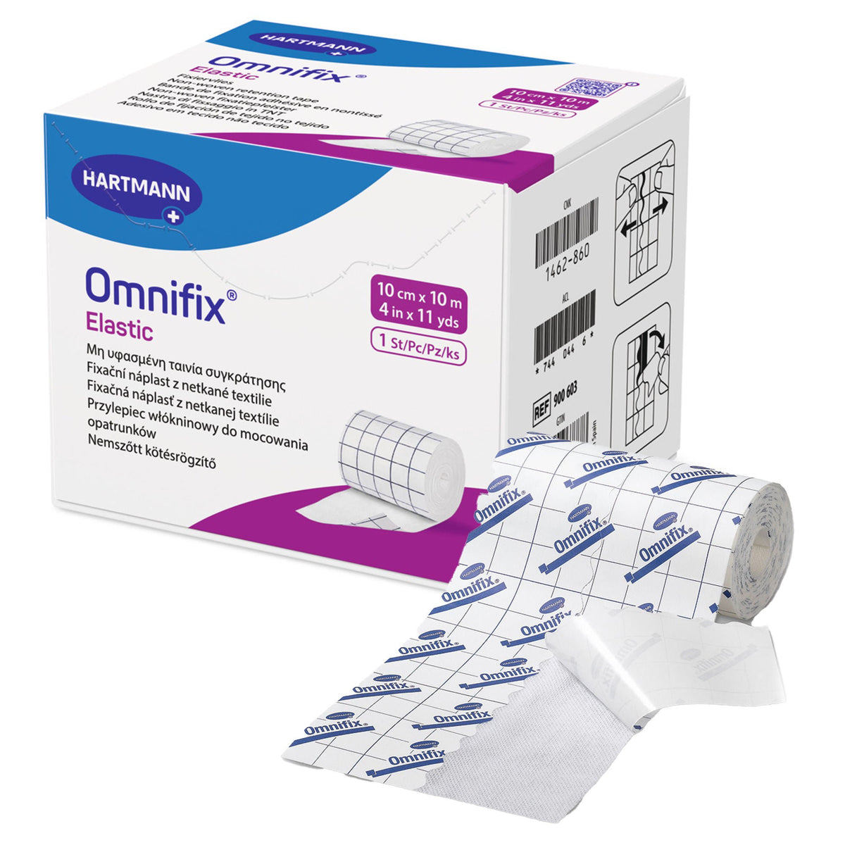 Omnifix® Nonwoven Dressing Retention Tape, 4 Inch x 10 Yard, White — Case of 36