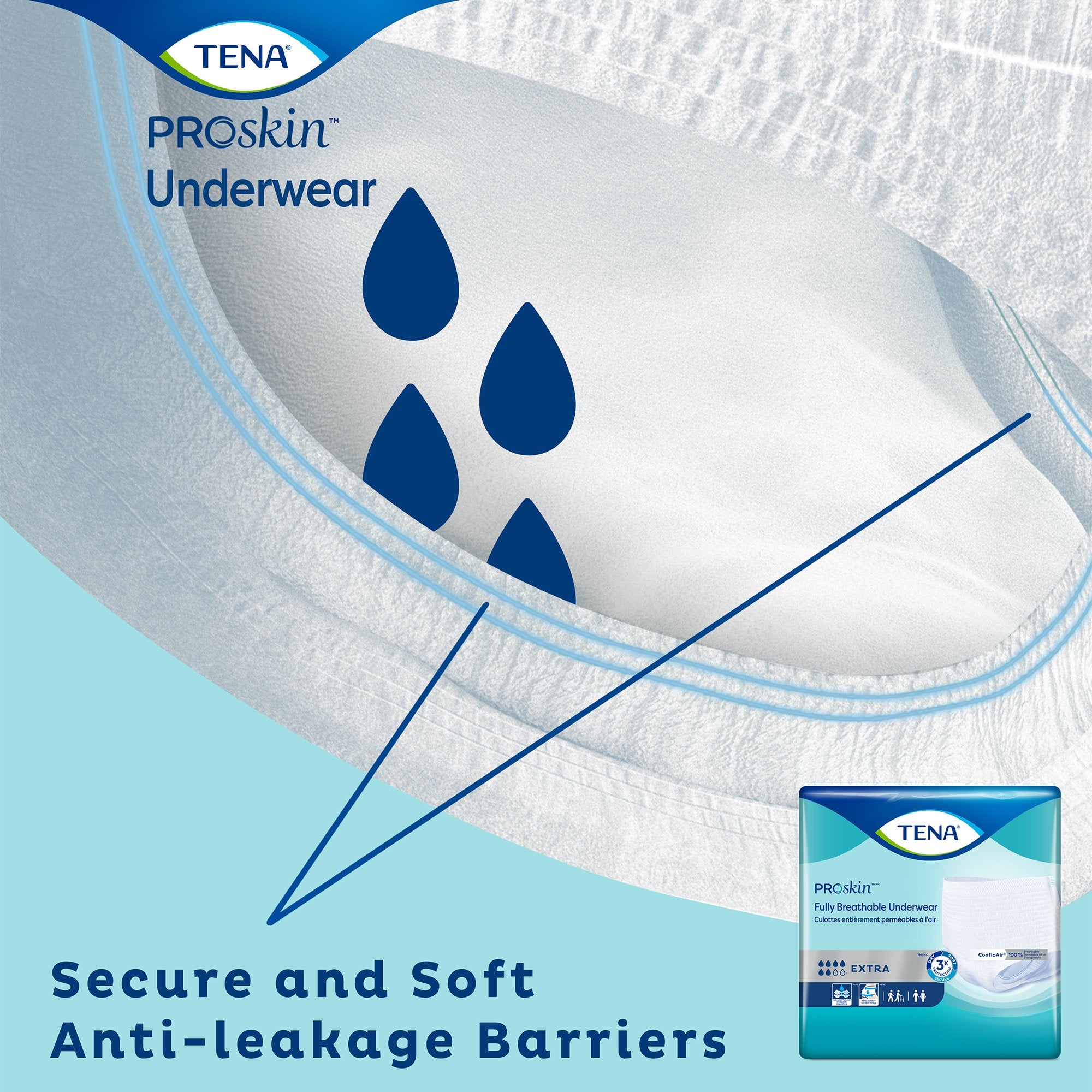 Tena ProSkin Extra Absorbent Underwear, Large