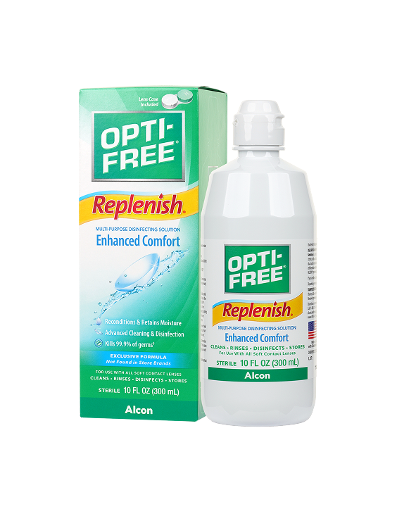 Opti Free Replenish Enhanced Comfort Contact Lens Solution