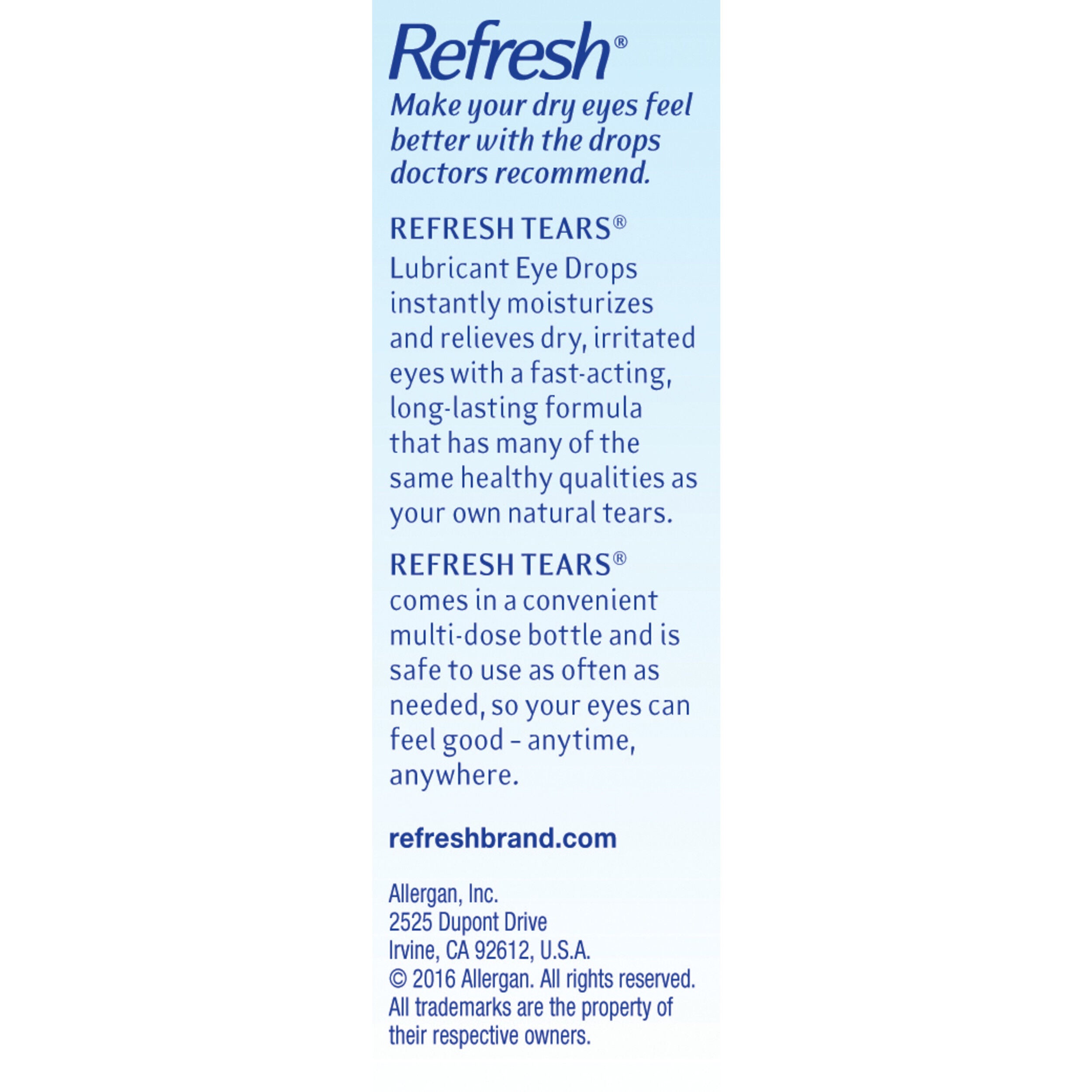 Refresh Tears Eye Lubricant